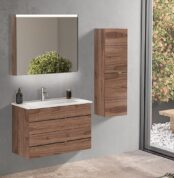 Gent Bathline 5585 V33 Banyo Dolabı 85 cm - Bathline-5585-V33-85 - Banyo Dolabı Takımı