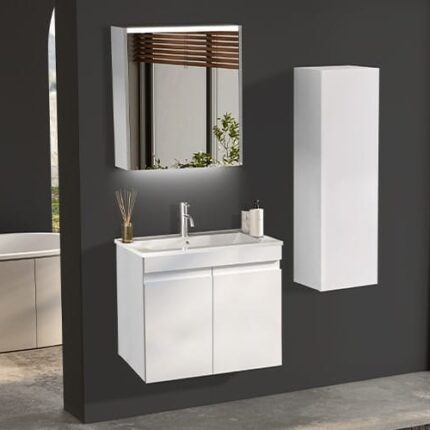 Gent Boztepe 5565 V31 Banyo Dolabı 65 cm - Boztepe-5565-V31-65 - Banyo Dolapları