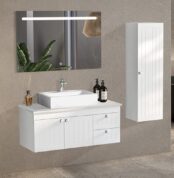 Gent Efes 46100 V33 Banyo Dolabı 100 cm - Efes-46100-V33-100 - Banyo Dolapları