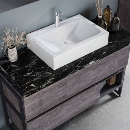 Gent Karma 55100 V31 Banyo Dolabı 100 cm - Karma-55100-V31-100 - Banyo Dolapları