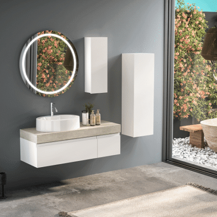 Gent Moderno 28120 V31 Banyo Dolabı 120 cm - Moderno-28120-V31-120 - Banyo Dolapları