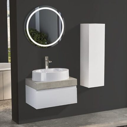 Gent Moderno 2865 V31 Banyo Dolabı 65 cm - Moderno-2865-V31-65 - Banyo Dolapları