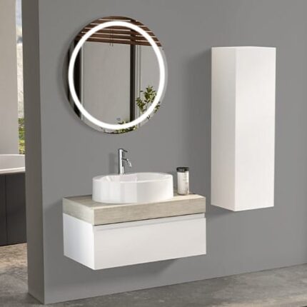 Gent Moderno 2885 V31 Banyo Dolabı 85 cm - Moderno-2885-V31-85 - Banyo Dolapları
