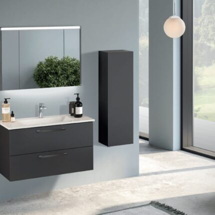 Gent Pure 55100 V31 Banyo Dolabı 100 cm - Pure-55100-V31-100 - Banyo Dolapları