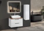 Gent Pure 5585 V31 Banyo Dolabı 85 cm - Pure-5585-V31-85 - Banyo Dolapları