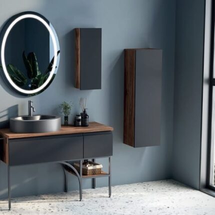 Gent Zenon 28120 V31 Banyo Dolabı 120 cm - Zenon-28120-V31-120 - Banyo Dolapları