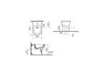 Vitra Integra Duvara Tam Dayalı Bide Mat Siyah - 7039B083-0288 - Bideler (Abdestlik) - 1