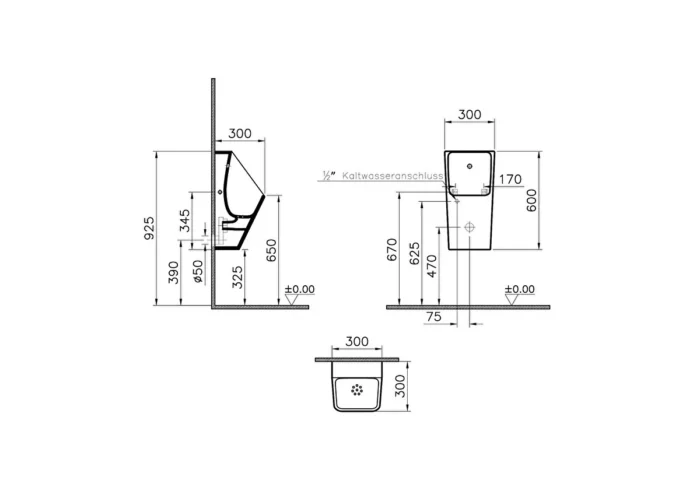 Vitra Integra Pisuvar Beyaz - 5461L003-0199 - Pisuvarlar - 1