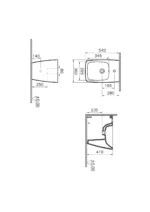 Vitra Metropole Yerden Bide Mat Bej - 5659B020-0288 - Bideler (Abdestlik) - 1