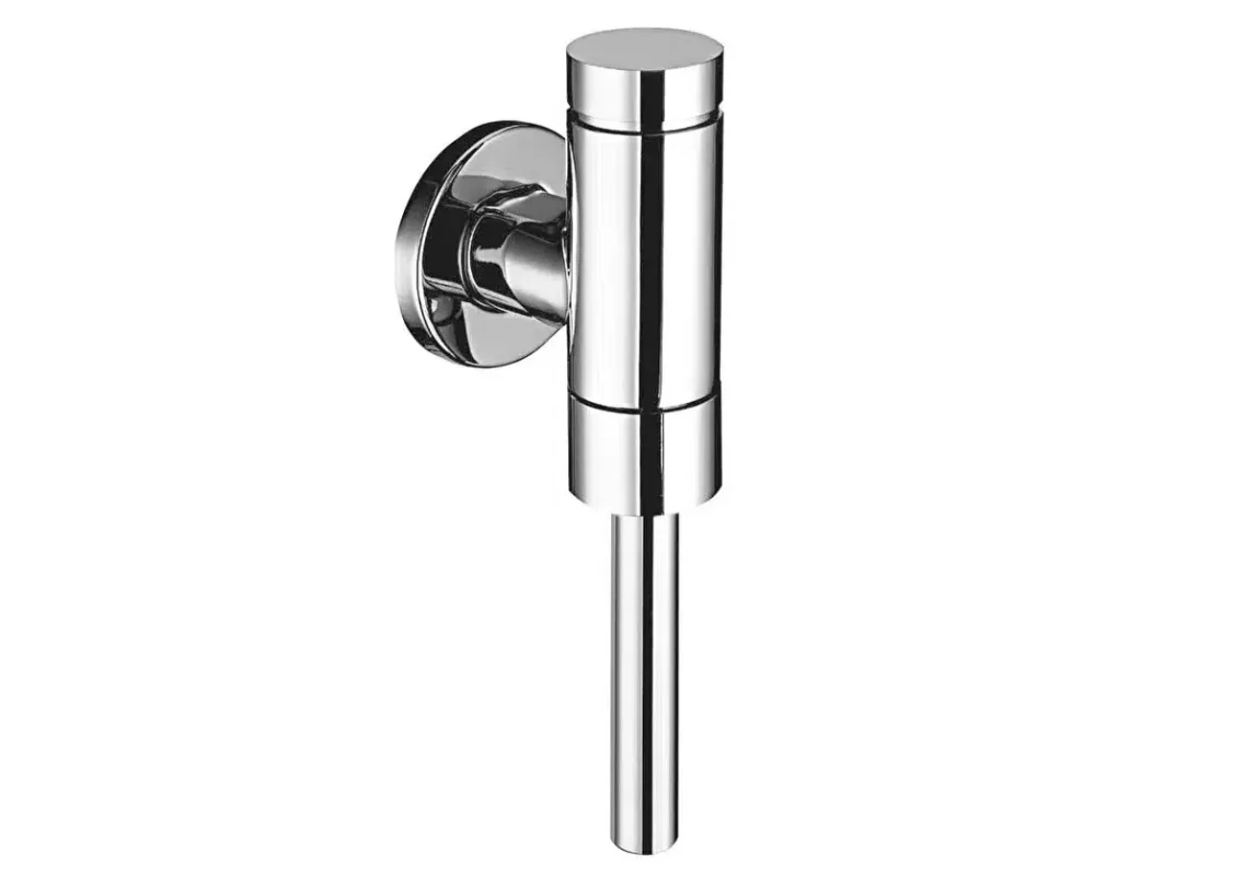 Vitra Pisuvar Yıkama Sistemi, Basmalı Buton, Parlak Krom - 311-2521 - Pisuvar Musluğu