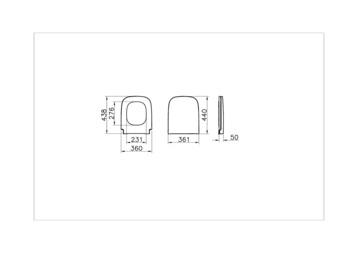 Vitra S20 Klozet Kapağı Beyaz - 177-003-509 - Klozet Kapağı - 1