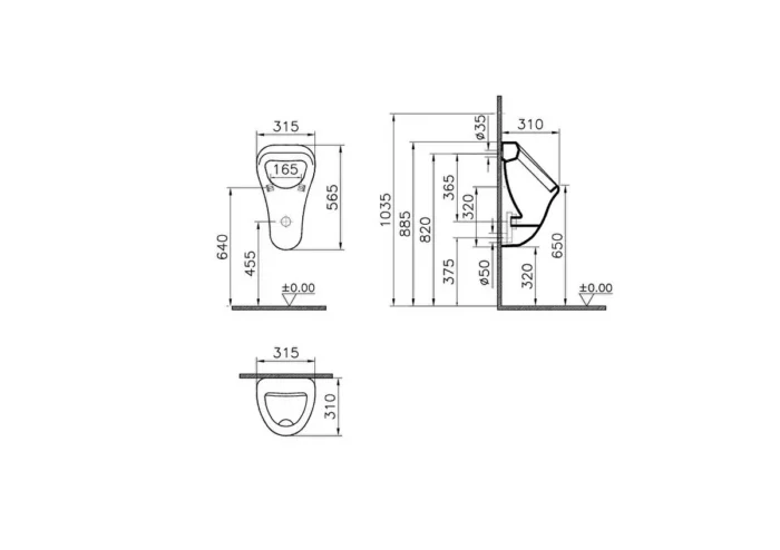 Vitra S20 Pisuvar Beyaz