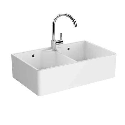 Vitra Stand On Eviye Çift Gözlü 80x49 cm