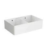 Vitra Stand On Eviye Çift Gözlü 80x49 cm (Deliksiz)