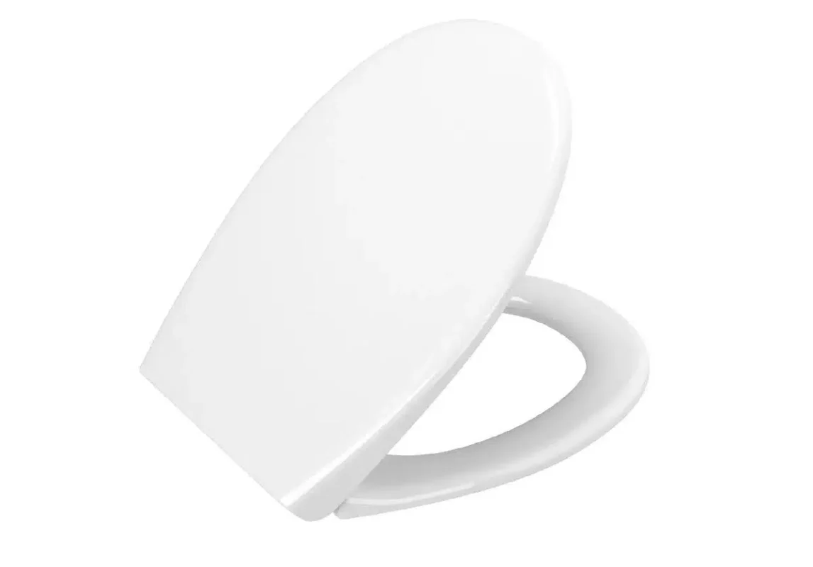 Vitra Universal Klozet Kapağı, Duroplast, Üstten Sıkmalı, Yavaş Kapanır, Metal Menteşeli, Beyaz - 84-003-009 - Klozet Kapağı