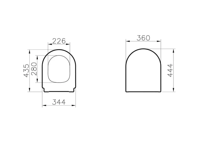 Vitra Zentrum Klozet Kapağı Beyaz - 94-003-001 - Klozet Kapağı - 1