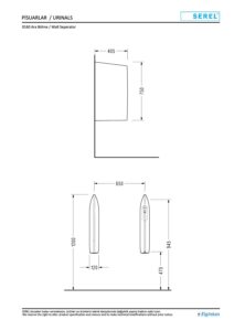 Eca Serel Luvi Pisuvar Ara Bölme 40,5x75
