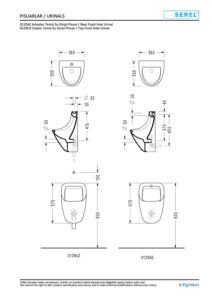 Eca Serel Smart Üstten Su Girişli Pisuvar