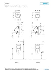 Eca Serel Orkide Pisuvar Arkadan Su Girişli Pisuvar