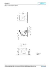 Eca Serel Diagonal Asma Klozet 53x35.5