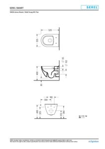 Eca Serel Smart Kanalsız Asma Klozet 52x35.5