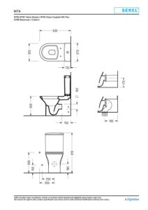 Serel Nita Yuvarlak Duvara Tam Dayalı Klozet 63x35.5 - NT02GDS110H-set - İNDİRİMLİ FIRSAT ÜRÜNLERİ, Duvara Sıfır Klozet - 1