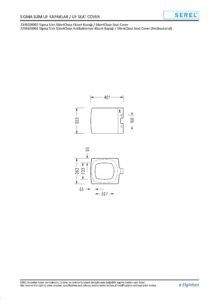 Serel Sigma Slim Yavaş Kapanan Klozet Kapağı - 223SS00002 - Klozet Kapağı - 1