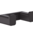 Hansgrohe AddStoris Satin Siyah İkili Askılık - 41755670 - Hansgrohe Kampanyalı Ürünler, Askılık, Bornoz Askılığı