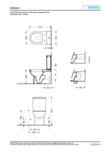 Eca Serel Friendly Duvara Tam Dayalı Universal Klozet Set 6726+6748