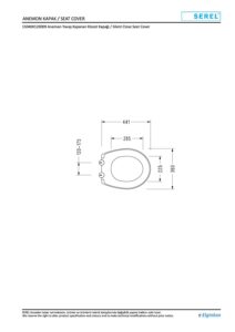 Serel Anemon Pp Yavaş Kapanan Klozet Kapağı - 150400120009E - Klozet Kapağı - 1