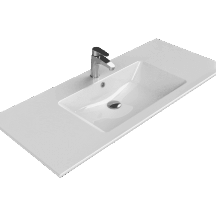 Cerastyle İbiza Etajerli Lavabo 121x51 cm (Tek Hazneli)