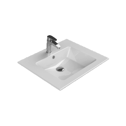 Cerastyle İbiza Etajerli Lavabo 61x51 cm