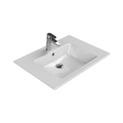 Cerastyle İbiza Etajerli Lavabo 71x51 cm