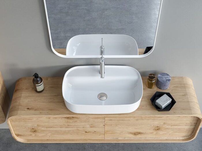 Cerastyle Aqua Lavabo 60x40 cm - OC007H61U003Y01102 - Tezgah Üstü Lavabo - 1