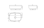 Cerastyle Aqua Lavabo 60x40 cm - OC007H61U003Y01102 - Tezgah Üstü Lavabo - 3