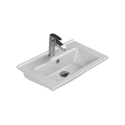 Cerastyle Arte Etajerli Lavabo 55x36,5 cm