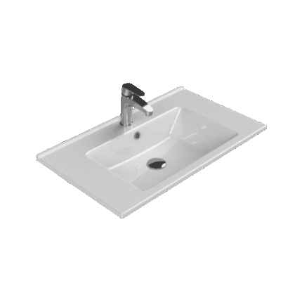 Cerastyle Arte Etajerli Lavabo 75x45 cm