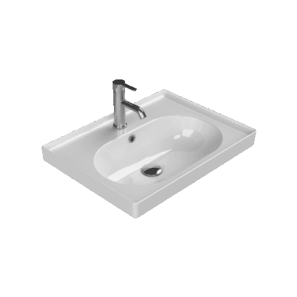Cerastyle Arya Etajerli Lavabo 60x45 cm