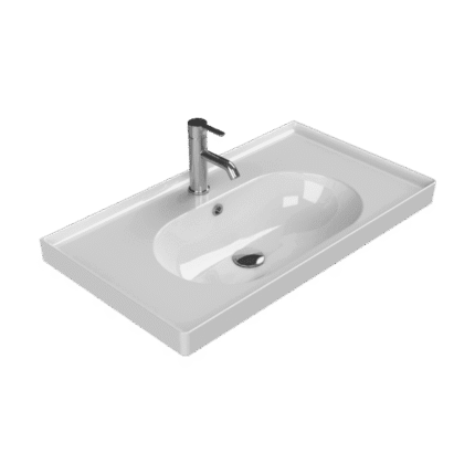 Cerastyle Arya Etajerli Lavabo 80x45 cm - VB042M22U003Y01102 - Etajerli Lavabo
