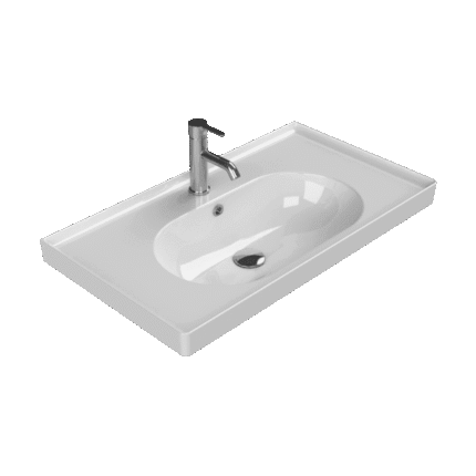 Cerastyle Arya Etajerli Lavabo 80x45 cm