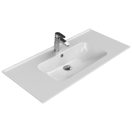 Cerastyle Blue Etajerli Lavabo 100x47 cm