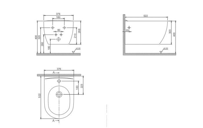 Cerastyle City Asma Bide - BW002092U003Y01102 - Bideler (Abdestlik) - 1