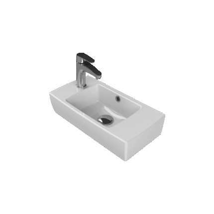 Cerastyle City Lavabo 25 x 50 cm (Batarya deliği solda)
