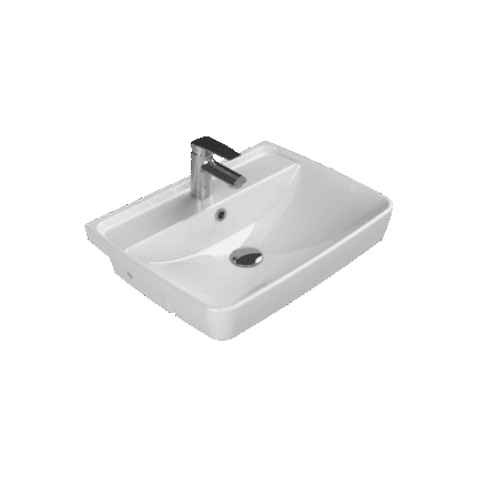 Cerastyle Duru Yarım Tezgah Üstü Lavabo 56x43 cm