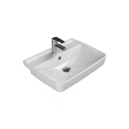 Cerastyle Duru Yarım Tezgah Üstü Lavabo 56x43 cm - YL003H22U003Y01103 - Yarım Tezgah Lavabo