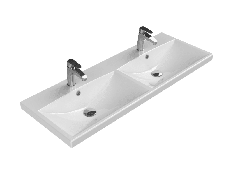 cerastyle elite etajerli lavabo 120x45 cm cift hazneli cift batarya delikli VB032B52T003Y01102 Cerastyle Elite Etajerli Lavabo 120x45 cm (Çift Hazneli, Çift Batarya Delikli) - VB032B52T003Y01102 - Çift Hazneli Lavabo