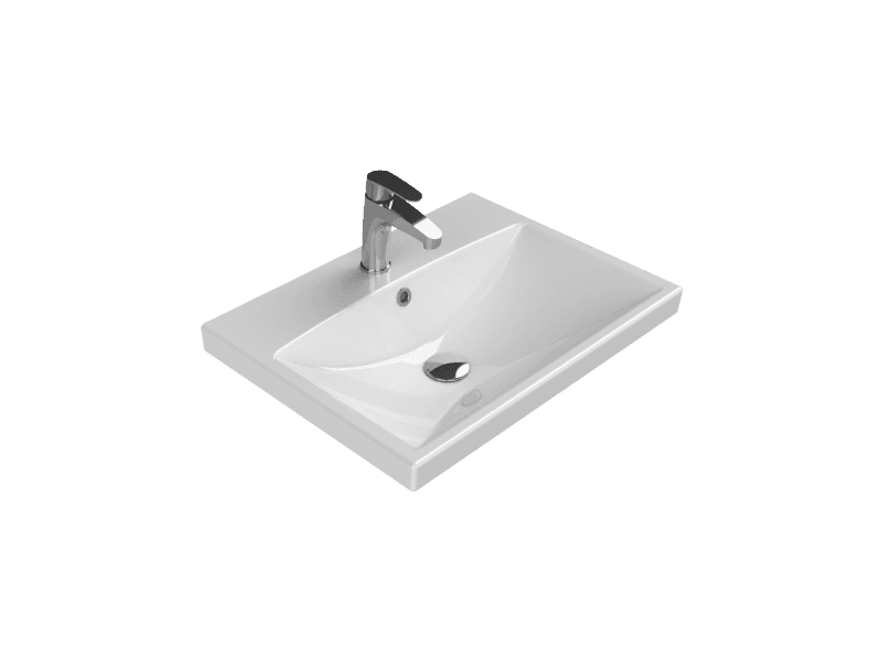 Cerastyle Elite Etajerli Lavabo 60x45 cm Cerastyle Elite Etajerli Lavabo 60x45 cm