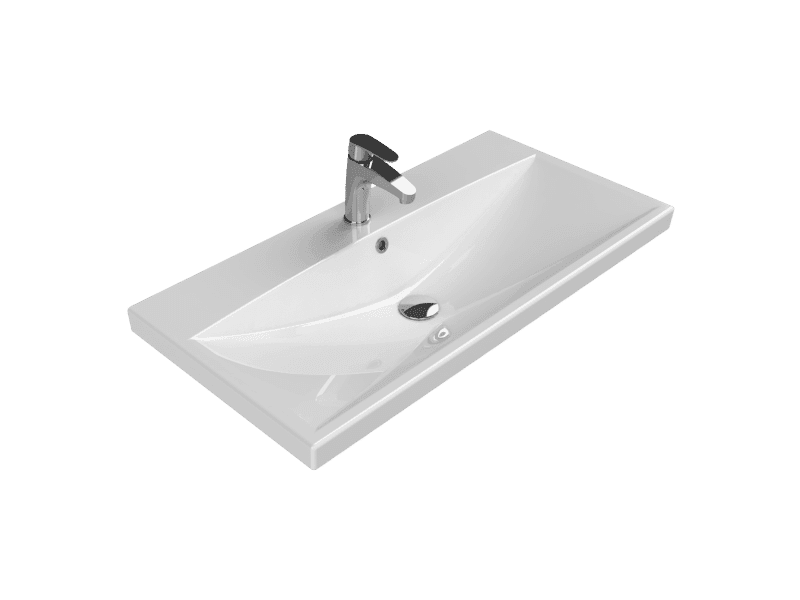 Cerastyle Elite Etajerli Lavabo 90x45 cm Cerastyle Elite Etajerli Lavabo 90x45 cm