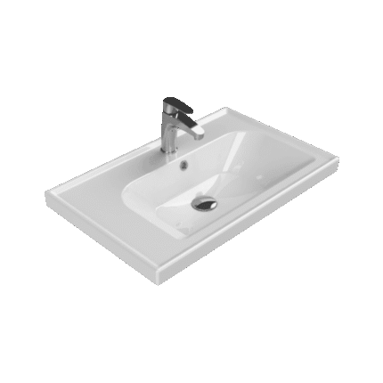 Cerastyle Frame Etajerli Lavabo 70x45 cm