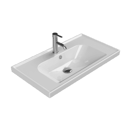 Cerastyle Frame Etajerli Lavabo 80x45 cm